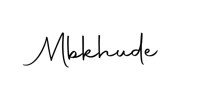 You should practise on your own different ways (Autography-DOLnW) to write your name (Mbkhude) in signature. don't let someone else do it for you. Mbkhude signature style 10 images and pictures png