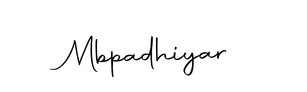 How to make Mbpadhiyar name signature. Use Autography-DOLnW style for creating short signs online. This is the latest handwritten sign. Mbpadhiyar signature style 10 images and pictures png