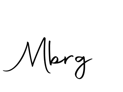 Design your own signature with our free online signature maker. With this signature software, you can create a handwritten (Autography-DOLnW) signature for name Mbrg. Mbrg signature style 10 images and pictures png