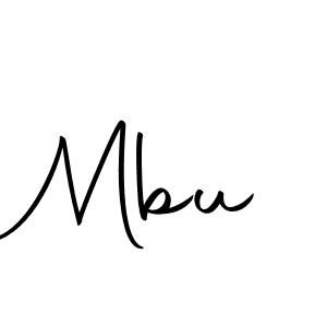 How to make Mbu signature? Autography-DOLnW is a professional autograph style. Create handwritten signature for Mbu name. Mbu signature style 10 images and pictures png