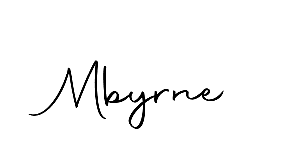 Mbyrne stylish signature style. Best Handwritten Sign (Autography-DOLnW) for my name. Handwritten Signature Collection Ideas for my name Mbyrne. Mbyrne signature style 10 images and pictures png