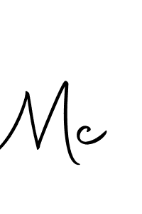 Design your own signature with our free online signature maker. With this signature software, you can create a handwritten (Autography-DOLnW) signature for name Mc. Mc signature style 10 images and pictures png