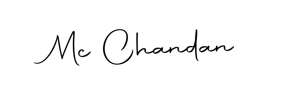 You should practise on your own different ways (Autography-DOLnW) to write your name (Mc Chandan) in signature. don't let someone else do it for you. Mc Chandan signature style 10 images and pictures png