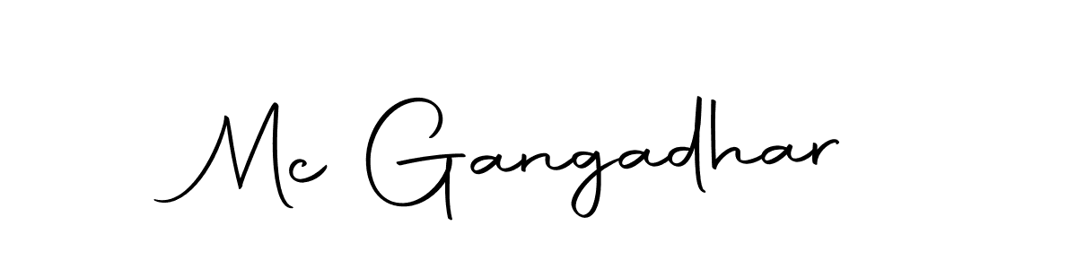 Create a beautiful signature design for name Mc Gangadhar. With this signature (Autography-DOLnW) fonts, you can make a handwritten signature for free. Mc Gangadhar signature style 10 images and pictures png