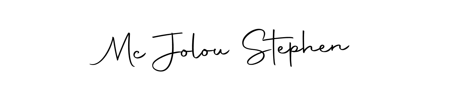 Make a beautiful signature design for name Mc Jolou Stephen. With this signature (Autography-DOLnW) style, you can create a handwritten signature for free. Mc Jolou Stephen signature style 10 images and pictures png