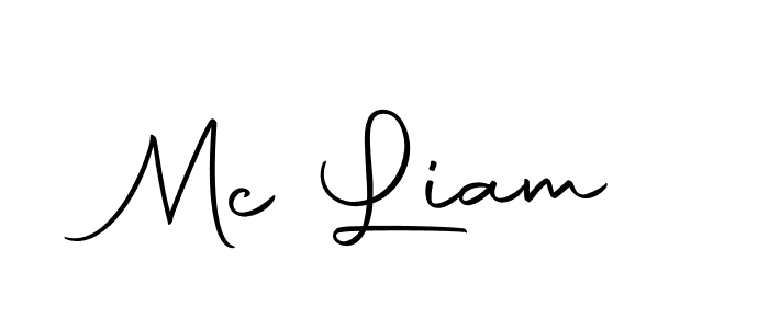 Make a beautiful signature design for name Mc Liam. With this signature (Autography-DOLnW) style, you can create a handwritten signature for free. Mc Liam signature style 10 images and pictures png
