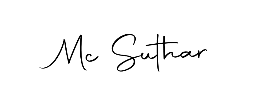 This is the best signature style for the Mc Suthar name. Also you like these signature font (Autography-DOLnW). Mix name signature. Mc Suthar signature style 10 images and pictures png