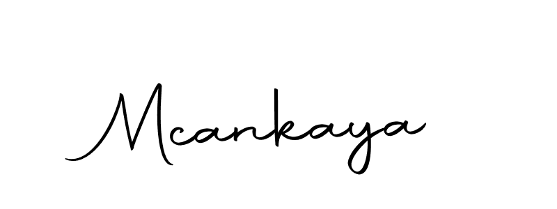 Make a beautiful signature design for name Mcankaya. With this signature (Autography-DOLnW) style, you can create a handwritten signature for free. Mcankaya signature style 10 images and pictures png