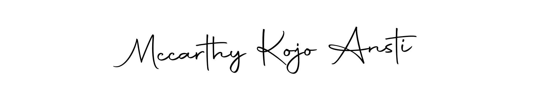 Make a beautiful signature design for name Mccarthy Kojo Ansti. With this signature (Autography-DOLnW) style, you can create a handwritten signature for free. Mccarthy Kojo Ansti signature style 10 images and pictures png