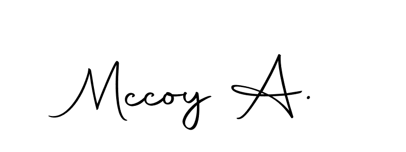 Make a beautiful signature design for name Mccoy A.. Use this online signature maker to create a handwritten signature for free. Mccoy A. signature style 10 images and pictures png