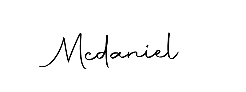 Use a signature maker to create a handwritten signature online. With this signature software, you can design (Autography-DOLnW) your own signature for name Mcdaniel. Mcdaniel signature style 10 images and pictures png