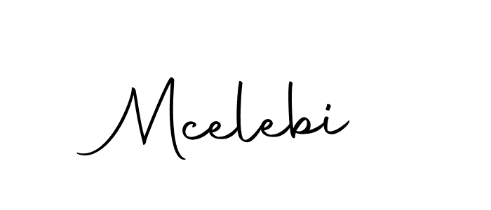 Design your own signature with our free online signature maker. With this signature software, you can create a handwritten (Autography-DOLnW) signature for name Mcelebi. Mcelebi signature style 10 images and pictures png