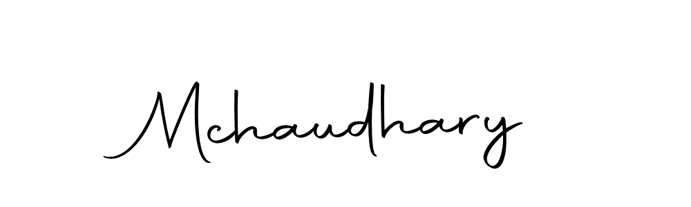 You should practise on your own different ways (Autography-DOLnW) to write your name (Mchaudhary) in signature. don't let someone else do it for you. Mchaudhary signature style 10 images and pictures png