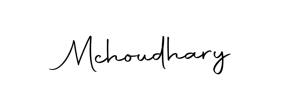 Make a beautiful signature design for name Mchoudhary. Use this online signature maker to create a handwritten signature for free. Mchoudhary signature style 10 images and pictures png