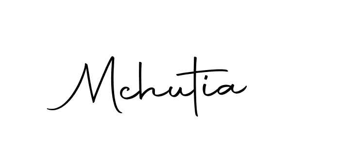 Use a signature maker to create a handwritten signature online. With this signature software, you can design (Autography-DOLnW) your own signature for name Mchutia. Mchutia signature style 10 images and pictures png