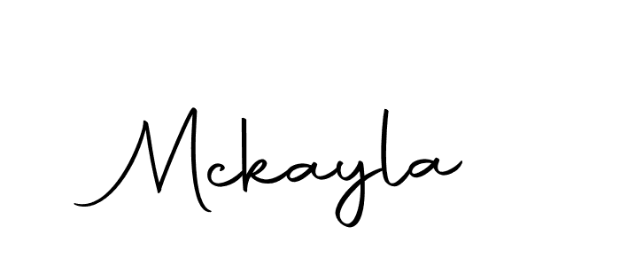 Design your own signature with our free online signature maker. With this signature software, you can create a handwritten (Autography-DOLnW) signature for name Mckayla. Mckayla signature style 10 images and pictures png