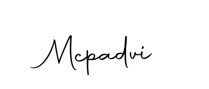 Also we have Mcpadvi name is the best signature style. Create professional handwritten signature collection using Autography-DOLnW autograph style. Mcpadvi signature style 10 images and pictures png
