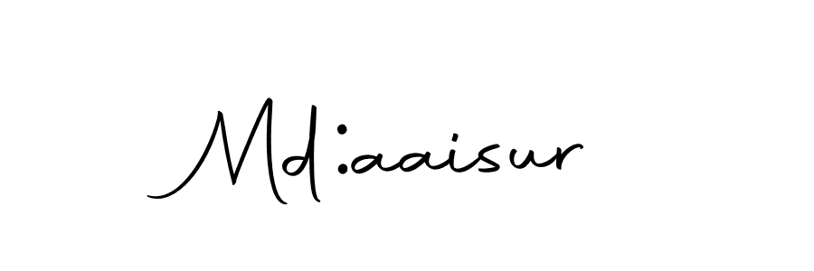 Use a signature maker to create a handwritten signature online. With this signature software, you can design (Autography-DOLnW) your own signature for name Md:aaisur. Md:aaisur signature style 10 images and pictures png