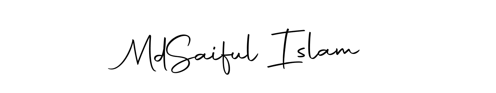 Design your own signature with our free online signature maker. With this signature software, you can create a handwritten (Autography-DOLnW) signature for name Md  Saiful Islam. Md  Saiful Islam signature style 10 images and pictures png