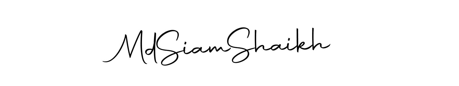 Similarly Autography-DOLnW is the best handwritten signature design. Signature creator online .You can use it as an online autograph creator for name Md  Siam  Shaikh. Md  Siam  Shaikh signature style 10 images and pictures png