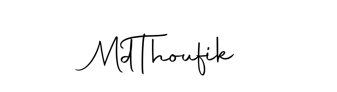 Make a beautiful signature design for name Md  Thoufik. Use this online signature maker to create a handwritten signature for free. Md  Thoufik signature style 10 images and pictures png