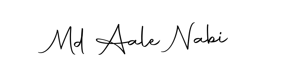 You can use this online signature creator to create a handwritten signature for the name Md Aale Nabi. This is the best online autograph maker. Md Aale Nabi signature style 10 images and pictures png