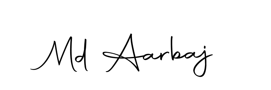 How to make Md Aarbaj signature? Autography-DOLnW is a professional autograph style. Create handwritten signature for Md Aarbaj name. Md Aarbaj signature style 10 images and pictures png