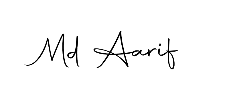 The best way (Autography-DOLnW) to make a short signature is to pick only two or three words in your name. The name Md Aarif include a total of six letters. For converting this name. Md Aarif signature style 10 images and pictures png