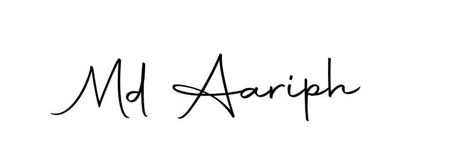 Make a beautiful signature design for name Md Aariph. With this signature (Autography-DOLnW) style, you can create a handwritten signature for free. Md Aariph signature style 10 images and pictures png