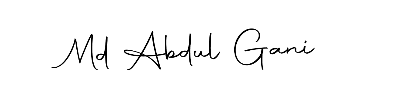 Create a beautiful signature design for name Md Abdul Gani. With this signature (Autography-DOLnW) fonts, you can make a handwritten signature for free. Md Abdul Gani signature style 10 images and pictures png