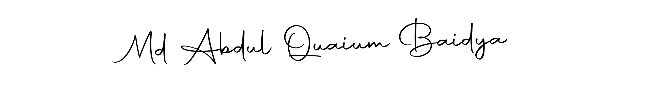 Make a beautiful signature design for name Md Abdul Quaium Baidya . Use this online signature maker to create a handwritten signature for free. Md Abdul Quaium Baidya  signature style 10 images and pictures png