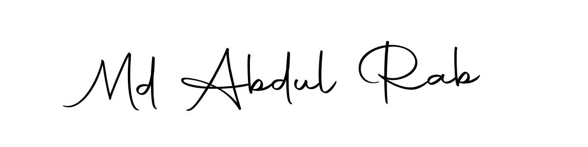 Make a beautiful signature design for name Md Abdul Rab. With this signature (Autography-DOLnW) style, you can create a handwritten signature for free. Md Abdul Rab signature style 10 images and pictures png