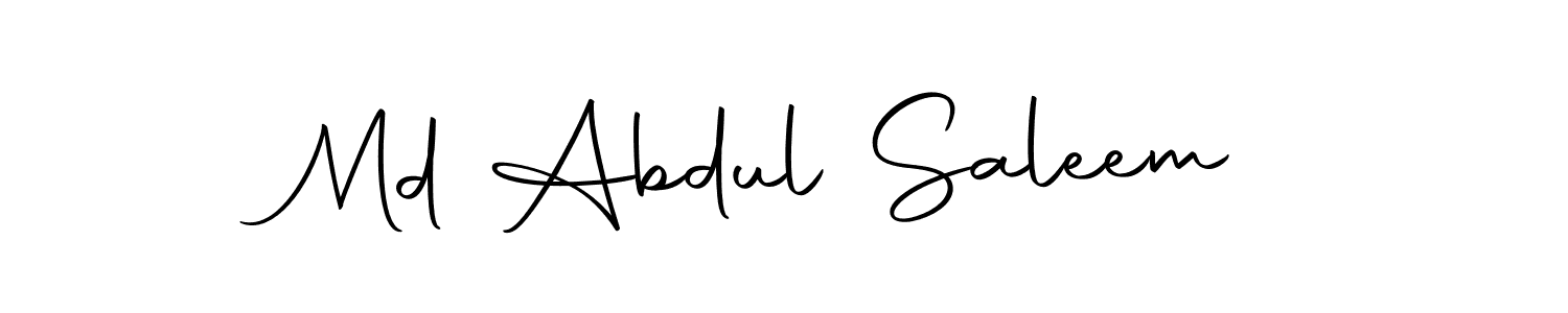 if you are searching for the best signature style for your name Md Abdul Saleem. so please give up your signature search. here we have designed multiple signature styles  using Autography-DOLnW. Md Abdul Saleem signature style 10 images and pictures png