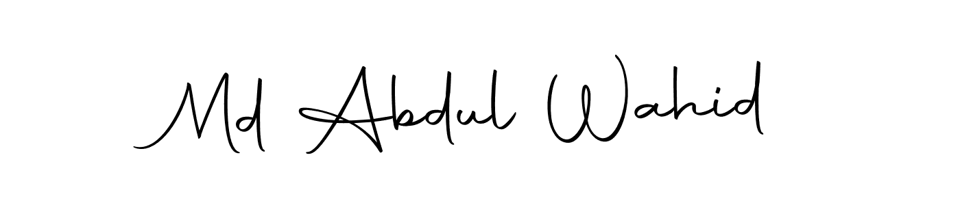 Make a beautiful signature design for name Md Abdul Wahid. With this signature (Autography-DOLnW) style, you can create a handwritten signature for free. Md Abdul Wahid signature style 10 images and pictures png