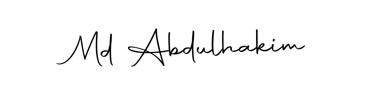 Design your own signature with our free online signature maker. With this signature software, you can create a handwritten (Autography-DOLnW) signature for name Md Abdulhakim. Md Abdulhakim signature style 10 images and pictures png