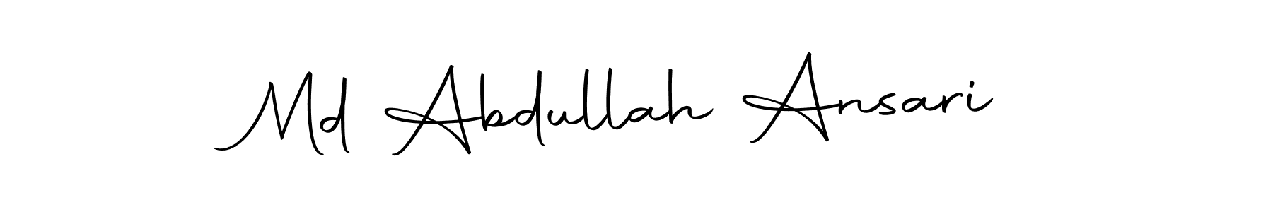 Design your own signature with our free online signature maker. With this signature software, you can create a handwritten (Autography-DOLnW) signature for name Md Abdullah Ansari. Md Abdullah Ansari signature style 10 images and pictures png