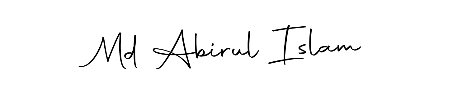 This is the best signature style for the Md Abirul Islam name. Also you like these signature font (Autography-DOLnW). Mix name signature. Md Abirul Islam signature style 10 images and pictures png
