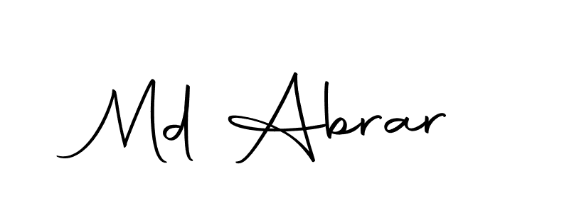 Make a beautiful signature design for name Md Abrar. With this signature (Autography-DOLnW) style, you can create a handwritten signature for free. Md Abrar signature style 10 images and pictures png