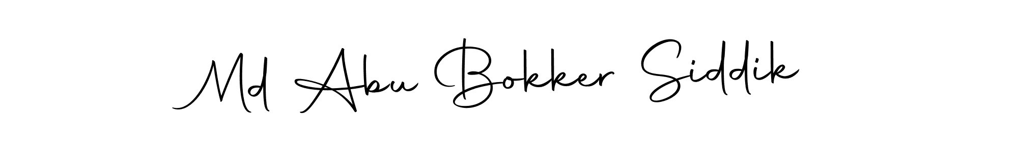 Use a signature maker to create a handwritten signature online. With this signature software, you can design (Autography-DOLnW) your own signature for name Md Abu Bokker Siddik. Md Abu Bokker Siddik signature style 10 images and pictures png