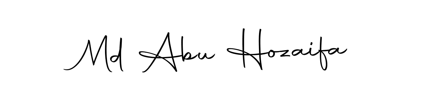Create a beautiful signature design for name Md Abu Hozaifa. With this signature (Autography-DOLnW) fonts, you can make a handwritten signature for free. Md Abu Hozaifa signature style 10 images and pictures png