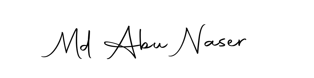 How to make Md Abu Naser name signature. Use Autography-DOLnW style for creating short signs online. This is the latest handwritten sign. Md Abu Naser signature style 10 images and pictures png