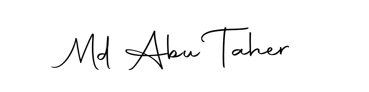 How to Draw Md Abu Taher signature style? Autography-DOLnW is a latest design signature styles for name Md Abu Taher. Md Abu Taher signature style 10 images and pictures png