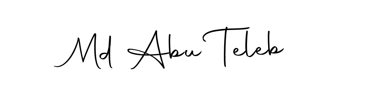 Design your own signature with our free online signature maker. With this signature software, you can create a handwritten (Autography-DOLnW) signature for name Md Abu Teleb. Md Abu Teleb signature style 10 images and pictures png