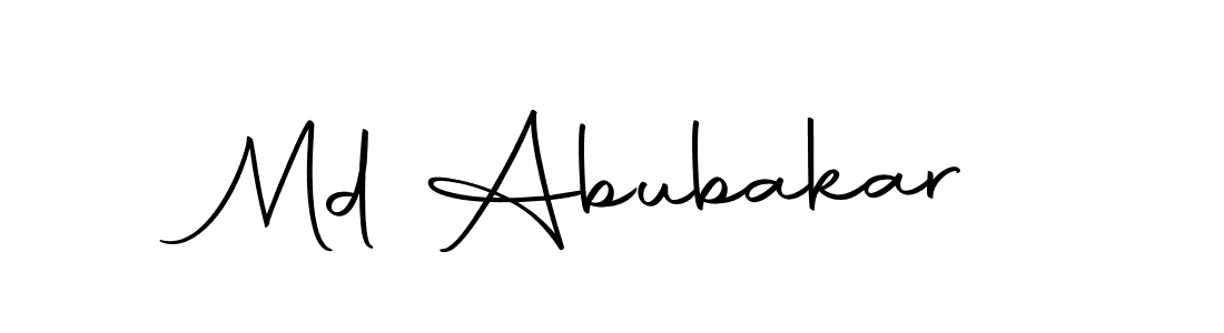 Design your own signature with our free online signature maker. With this signature software, you can create a handwritten (Autography-DOLnW) signature for name Md Abubakar. Md Abubakar signature style 10 images and pictures png