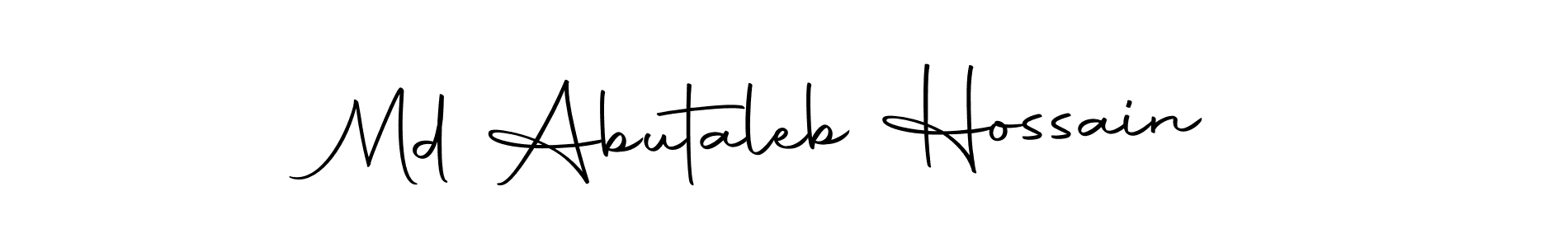 Design your own signature with our free online signature maker. With this signature software, you can create a handwritten (Autography-DOLnW) signature for name Md Abutaleb Hossain. Md Abutaleb Hossain signature style 10 images and pictures png