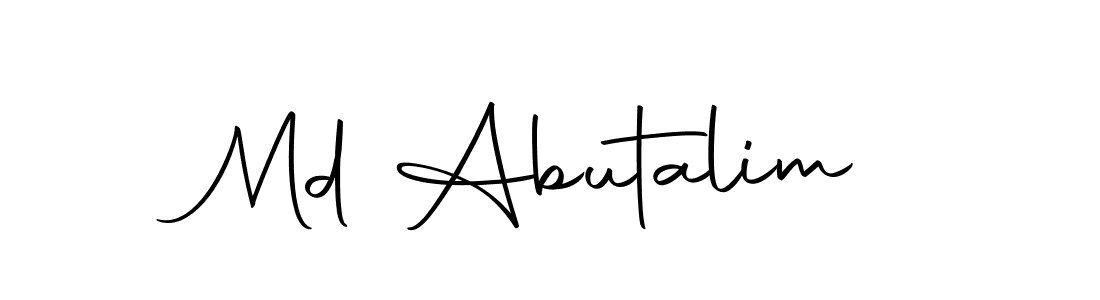 Here are the top 10 professional signature styles for the name Md Abutalim. These are the best autograph styles you can use for your name. Md Abutalim signature style 10 images and pictures png