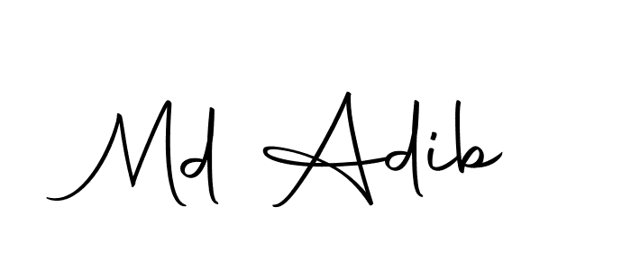The best way (Autography-DOLnW) to make a short signature is to pick only two or three words in your name. The name Md Adib include a total of six letters. For converting this name. Md Adib signature style 10 images and pictures png