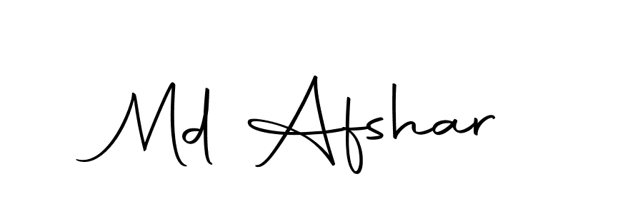 How to make Md Afshar signature? Autography-DOLnW is a professional autograph style. Create handwritten signature for Md Afshar name. Md Afshar signature style 10 images and pictures png