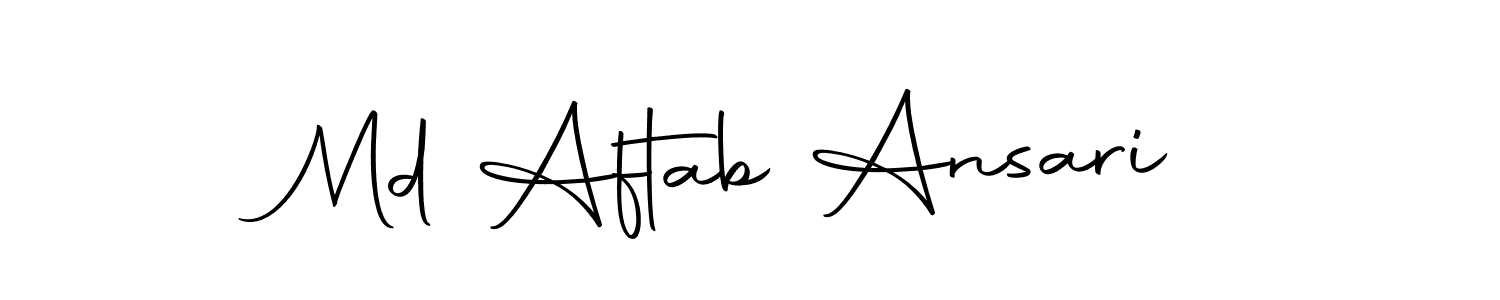 Design your own signature with our free online signature maker. With this signature software, you can create a handwritten (Autography-DOLnW) signature for name Md Aftab Ansari. Md Aftab Ansari signature style 10 images and pictures png
