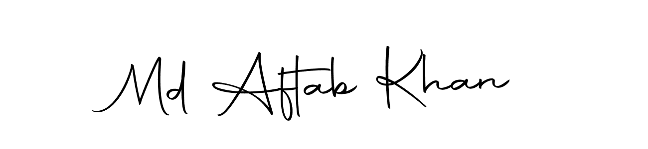 Make a beautiful signature design for name Md Aftab Khan. With this signature (Autography-DOLnW) style, you can create a handwritten signature for free. Md Aftab Khan signature style 10 images and pictures png